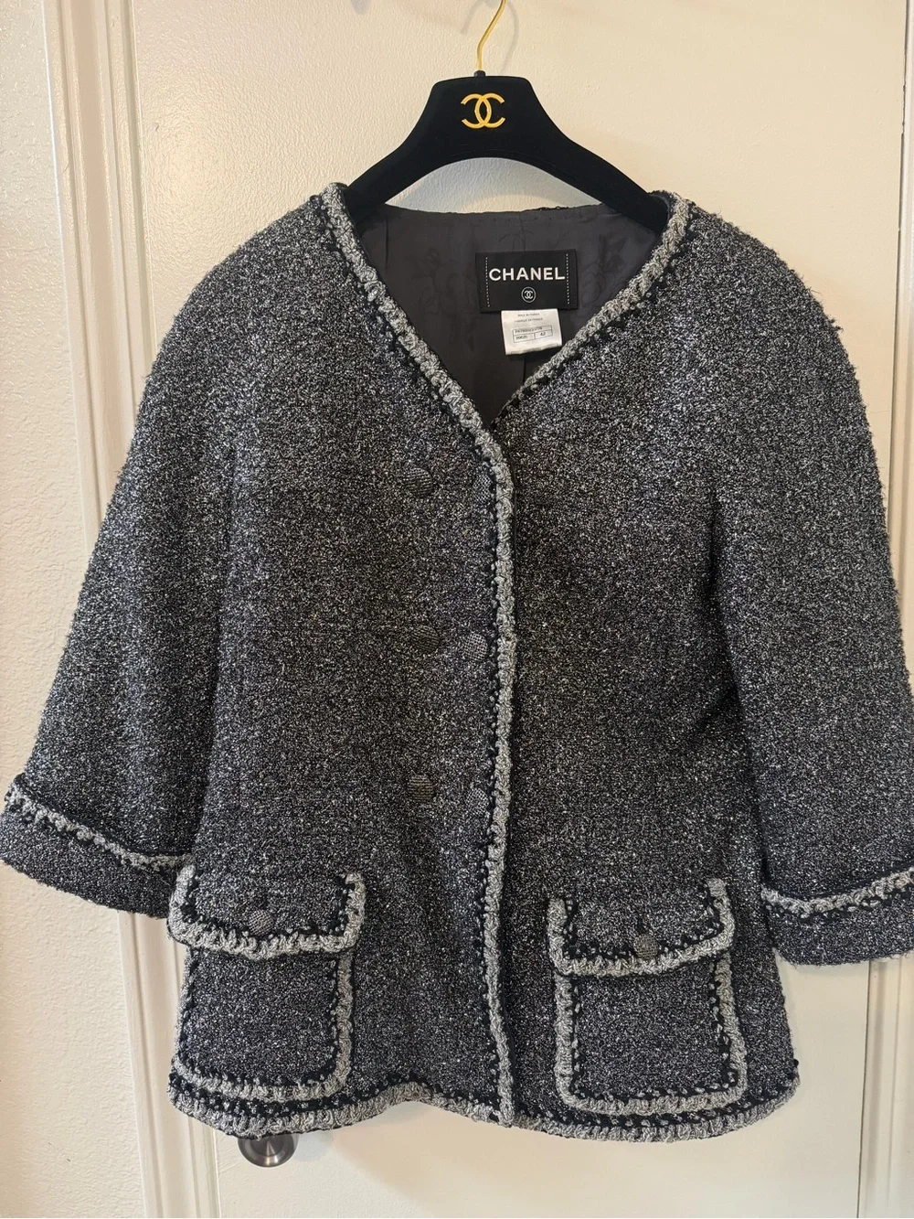 2014 Chanel Metallic Fantasy Tweed Jacket